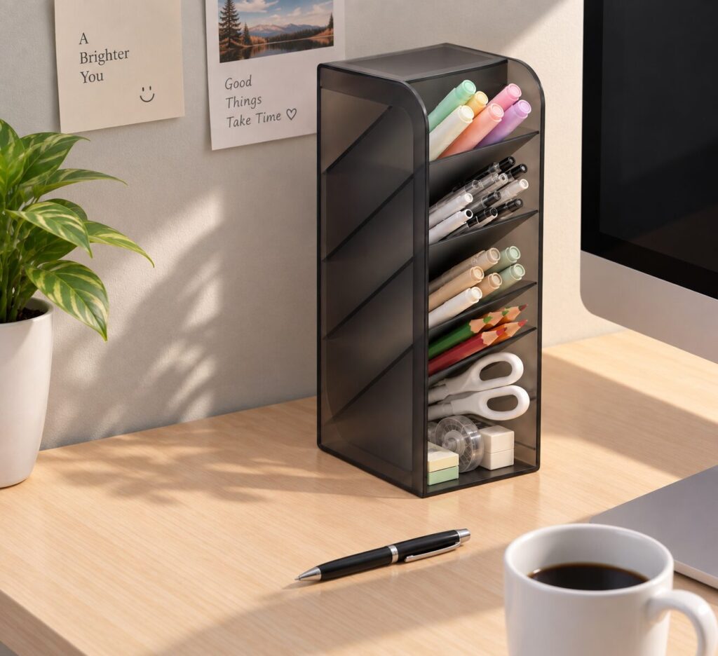 Black Rapi organizer with markers in a studio