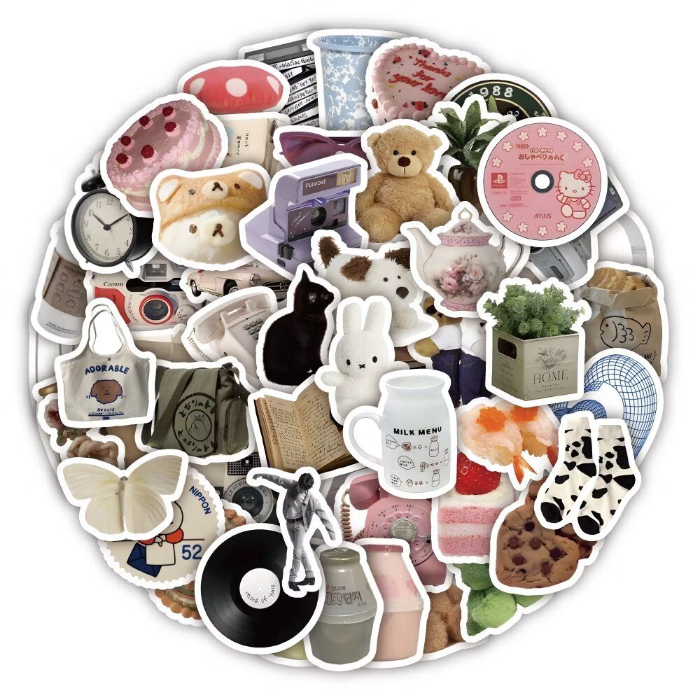 Aesthetic sticker set
