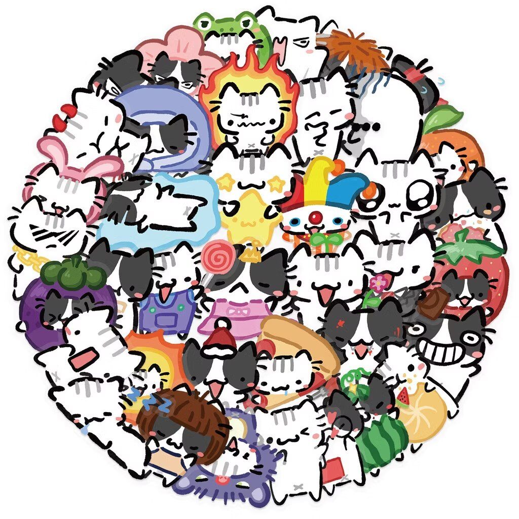 Cute sticker set